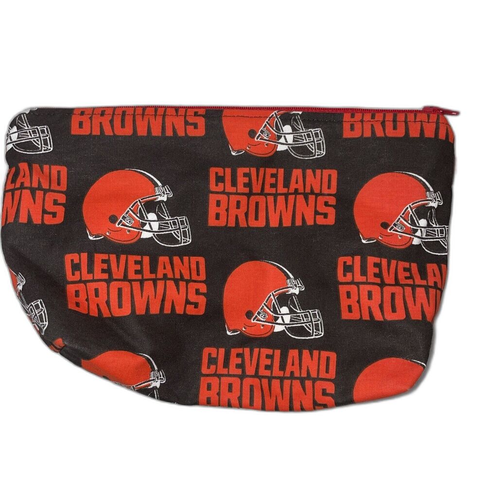 Cleveland Browns Football Sports Team Pouches Coin/Makeup/Travel/Pen Cases